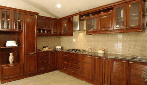 Luxury modular kitchen with island layout by interior designers in Chennai