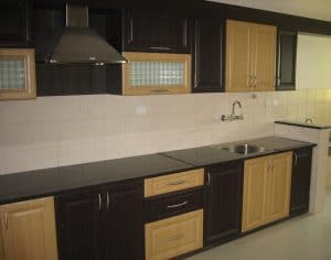 Small modular kitchen solution for apartments by interior designers Chennai