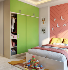 Custom-fitted wardrobe for urban apartments by interior designers in Chennai
