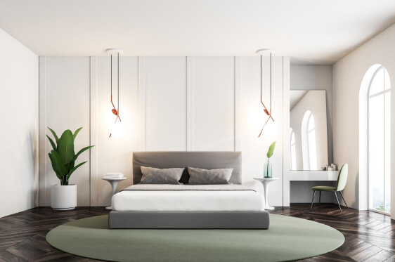 Minimalist best bedroom interior designers in chennai