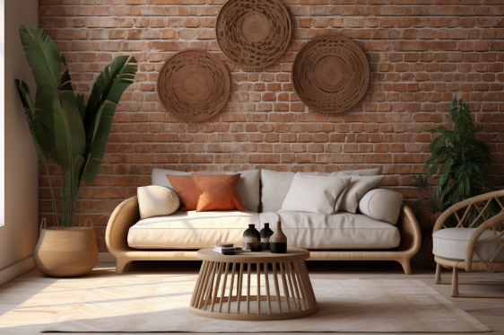 Rustic & Cozy Living Room Interior Designers in Chennai